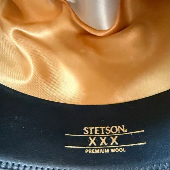 Wide Brim Customized Fun Fringe Snake Wool Stetson Hat size 7 1/4 - Picture 9 of 11